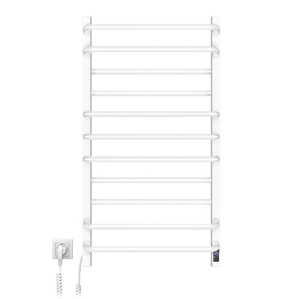 Рушникосушарка електрична NAVIN Грандіс 480х800 мм Sensor ліва з таймером білий (12-108153-4880) 