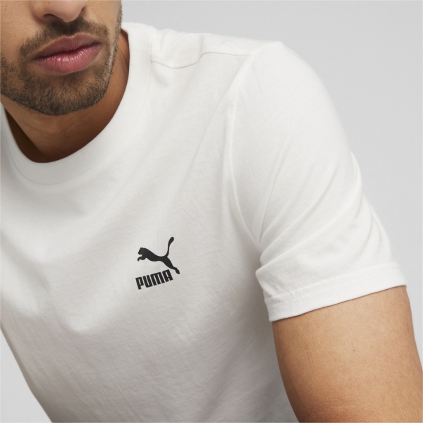 Футболка Puma CLASSICS SMALL LOGO TEE 53558702 р.M білий