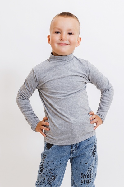 Водолазка для хлопчика KOSTA р.98 сірий меланж 2498-10 