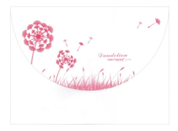 Папка-конверт на липучке 5632 белая А4 с рисунком 