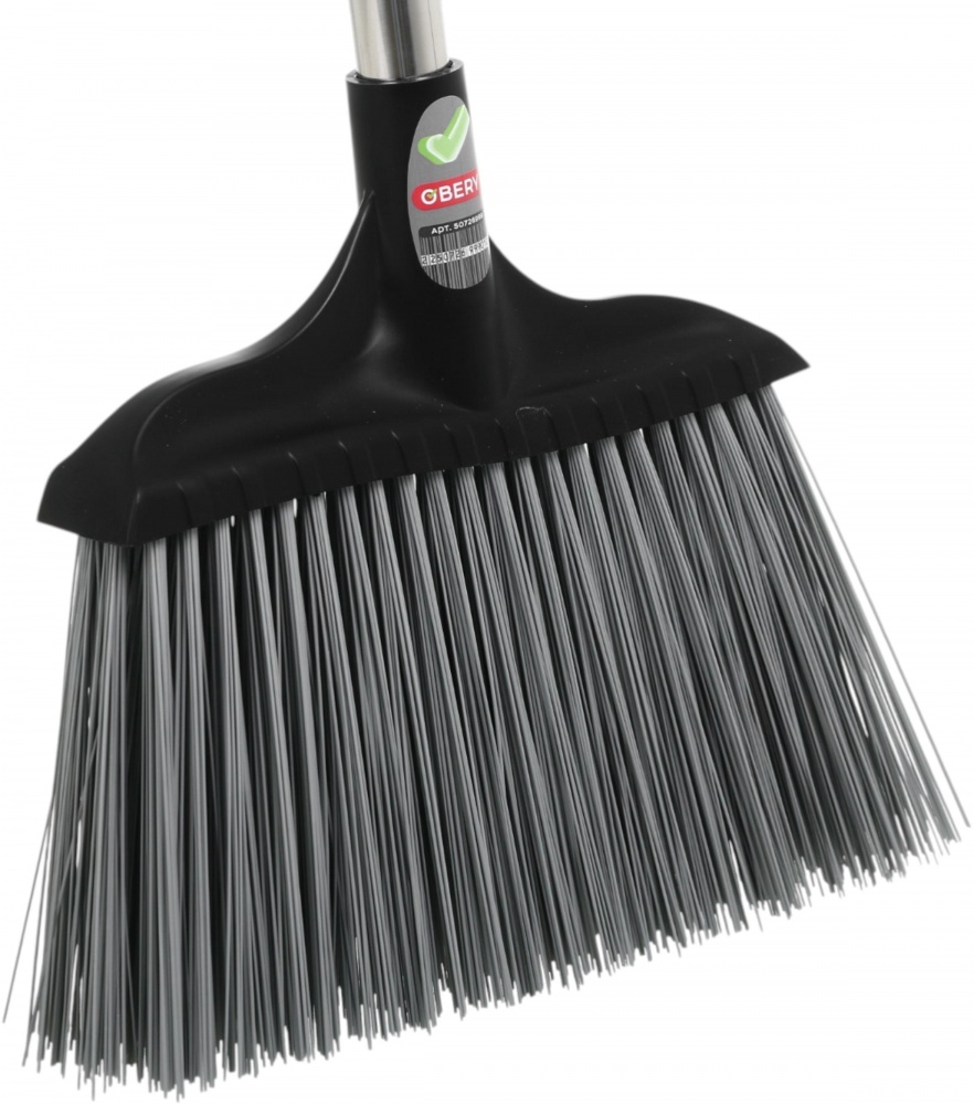 Комплект для уборки пола совок и щетка складные черный Profi OBERY 103 см