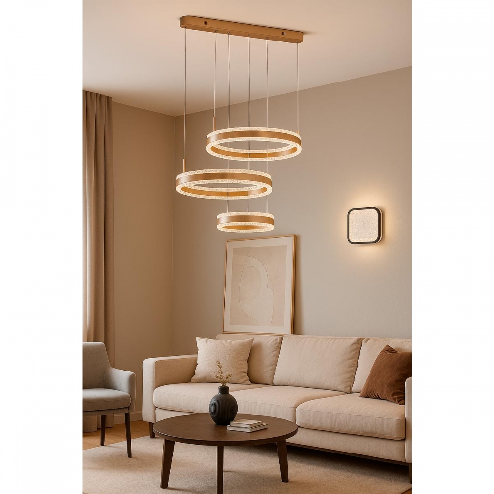 Люстра LIGHT SET LEBIDKA 3PL-L RC gold