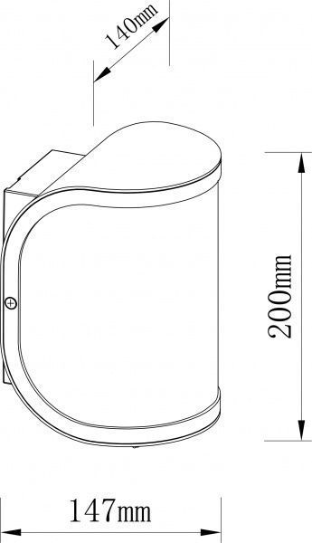 Світильник вуличний настінний Expert Columbus ELWf-1110-W E27 60 Вт IP44 чорний 