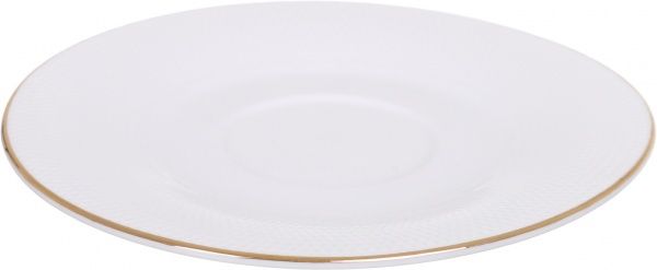 Чашка с блюдцем Diamond Gold 230 мл фарфоровая Fiora