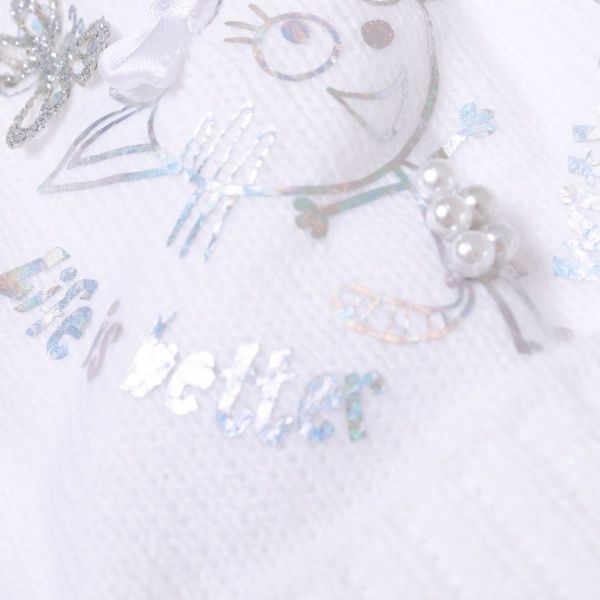 Шапочка детская для девочки Luna Kids р.36 белый 2105 