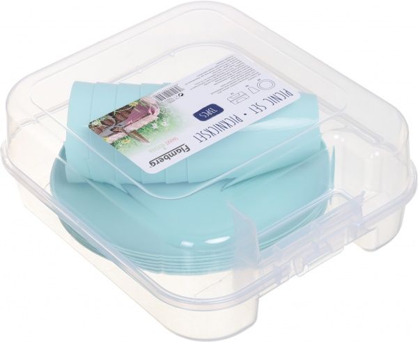 Набір для пікніка Joy New 13 предметів ментоловий Flamberg Smart Kitchen