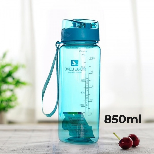 Пляшка спортивна 850 мл Casno блакитний MX-5040_Blue