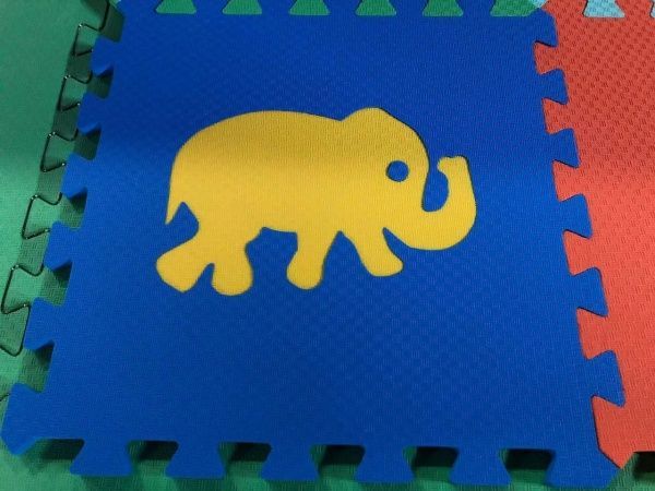 Коврик-пазл Термоізол Зверьки 30x30 см набор 12 шт.