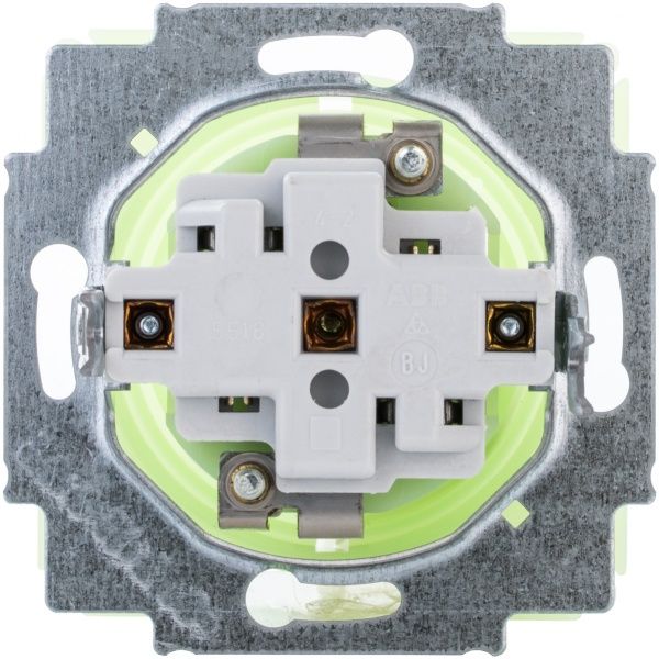 Розетка із заземленням ABB Neo SCHUKO 16 А 250 В зі шторками світло-зелений 5518M-A03459 42