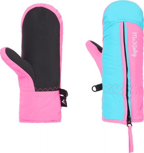 Рукавицы McKinley Adriel II kds 280477-903395 р. 1 розово-бирюзовый