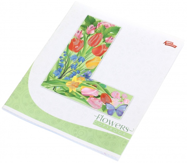 Тетрадь школьная с глитером 60 листов в клеточку в ассортименте Мечты сбываются