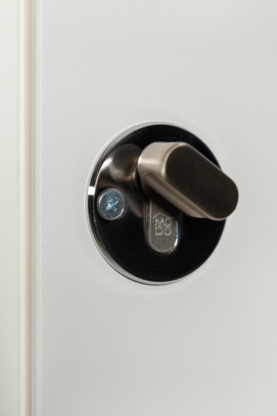 Двері вхідні Revolut Doors В-413 модель 172 графіт матовий / біла шагрень 2040x940 мм праві