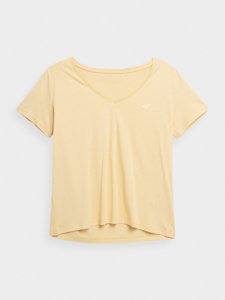Футболка 4F 4FSS23TTSHF342-73S р.XS желтый