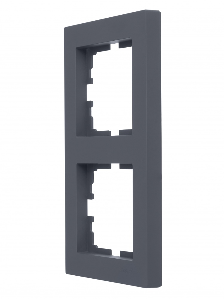 Рамка двомісна Lezard Vesna вертикальна шефілд грей 742-3400-152