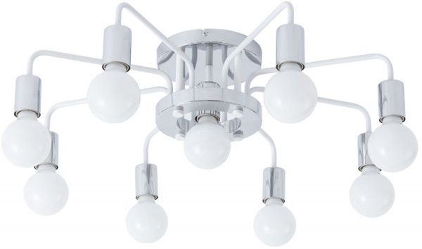 Люстра стельова Arte Lamp Gelo A6001PL-9WH 9x40 Вт E27 білий 