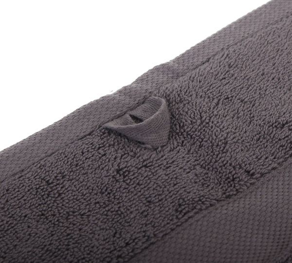 Полотенце махровое с бордюром 50x90 см серый La Nuit 