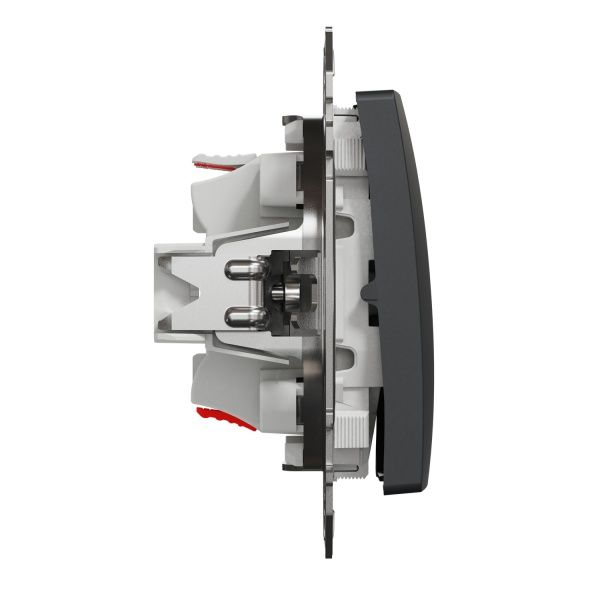 Переключатель проходной одноклавишный Schneider Electric Sedna Design без подсветки 10 А 250В черный SDD114107