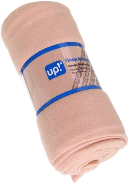 Плед флисовый 200x220 см бежевый UP! (Underprice) 