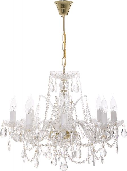 Люстра підвісна Crystal Life 6x40 Вт E14 золото A1019LM-6GO 