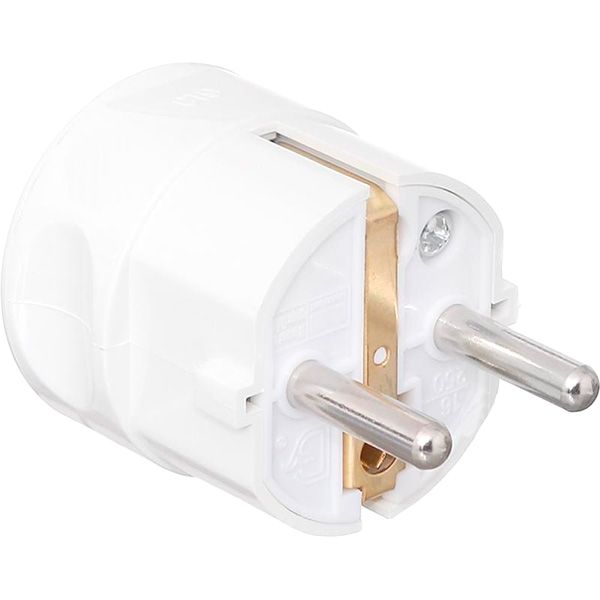 Вилка электрическая UP! (Underprice) CT9 с заземлением 220В 16А IP20 белый