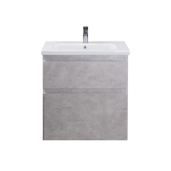 Тумба Мойдодыр Палермо светлый бетон 70 см с умывальником ID 70