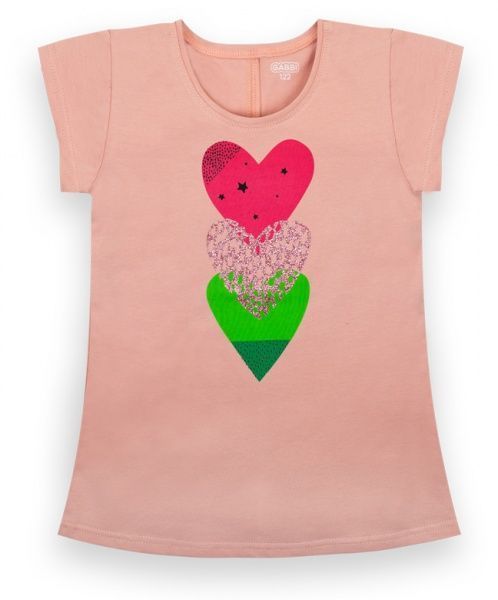 Футболка для дівчинки GABBI FT-21-9-1/1 р.134 пудровий 