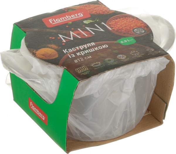 Каструля з кришкою Sonata 0,9 л Flamberg