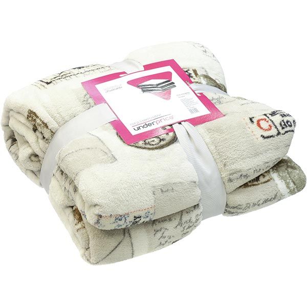 Плед мікрофібра Underprice Postcard 160x200 см