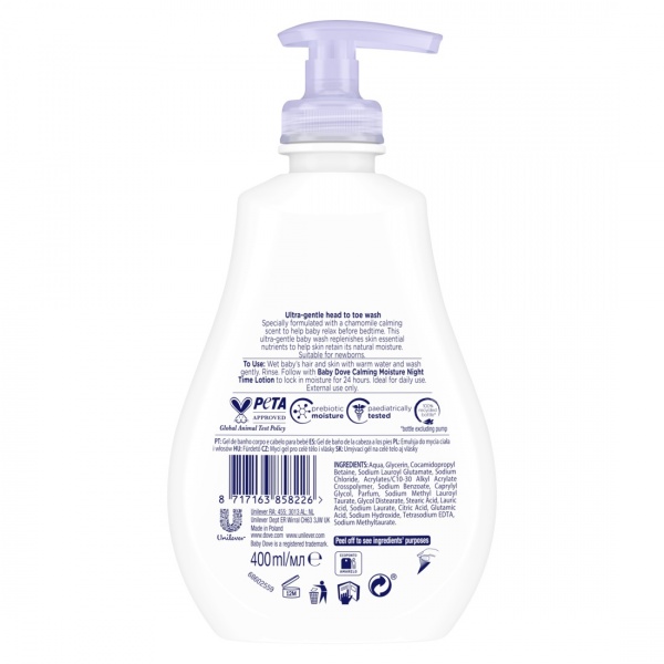 Гель для душа детский Dove Увлажнение 400 мл