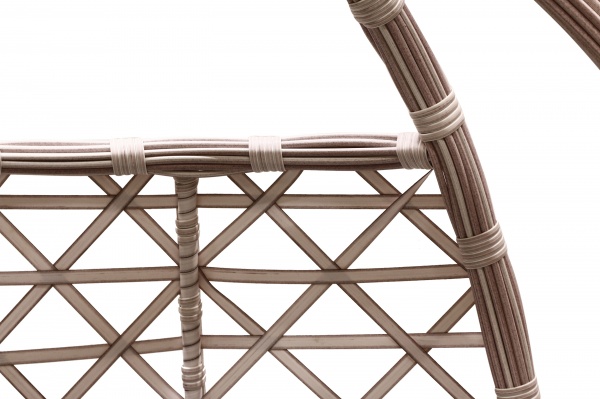 Кресло-кокон Цитрус двухместный плетение ромб прованс