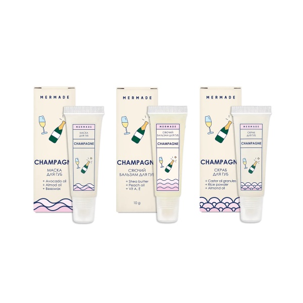 Набор унисекс Mermade Lip Care Set Champagne