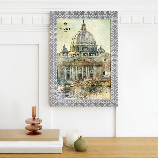 Рамка MARCO decor 2712 1 фото 21х30 см белый с серым 
