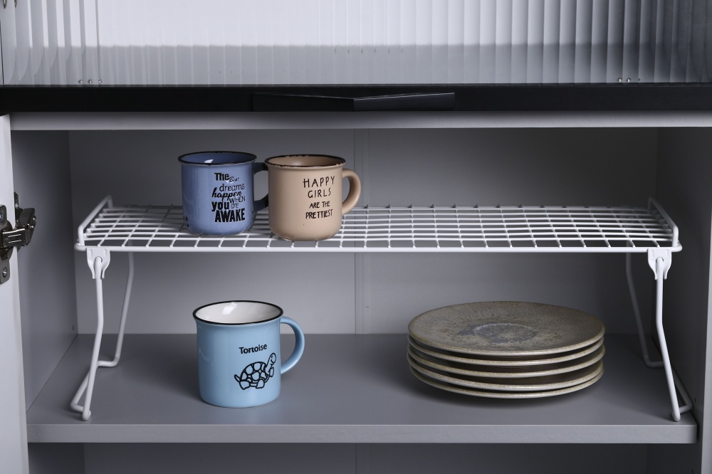 Полиця Flamberg для кухні 505х165х155 мм настільна для шафи для тумби біла