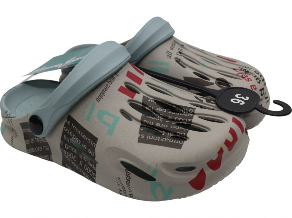 Сабо для мальчиков HW р.37 серый (HS-2437)