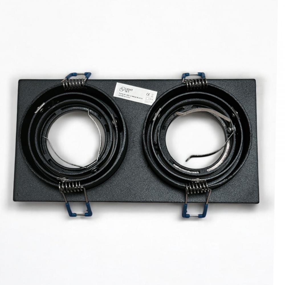 Світильник точковий LIGHT SET TUYA AT-S01-2 GU5.3 чорний