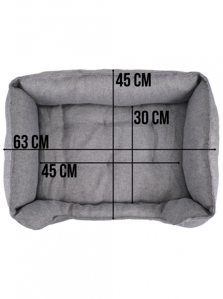 Лежак FX home Мальмо 60х40х18 см, меланж