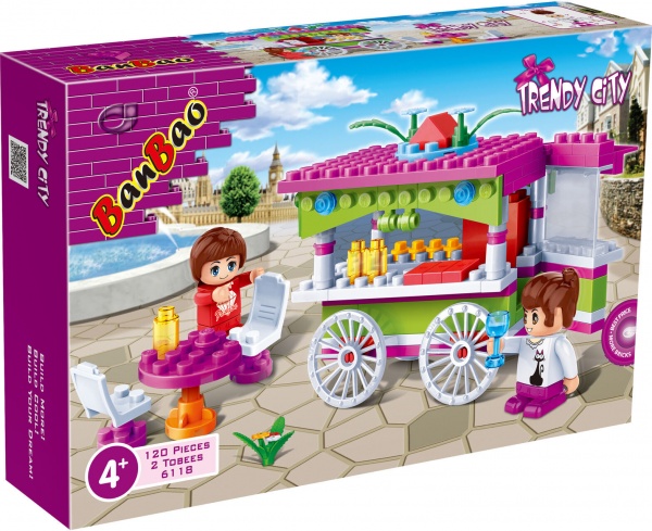 Конструктор BanBao Trendy City Фургончик с едой 6118 6118