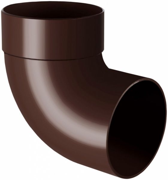 Отвод трубы RAINWAY Rainway одномуфтовый 67° коричневый 100 мм коричневый 