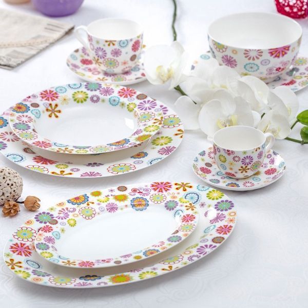 Блюдо сервірувальне Blumen 22x15 см 21-244-027 Krauff 