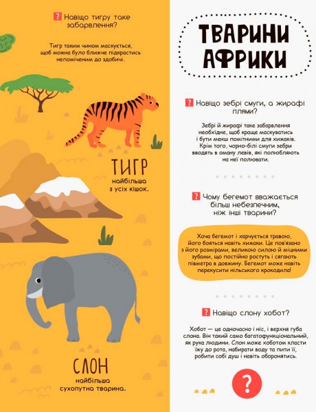 Развивающая книжка «КЕНГУРУ Моя первая энциклопедия. В мире животных» 978-617-0938-19-0