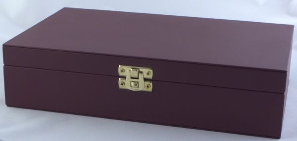 Шкатулка для украшений Гера цвет бордо/слоновая кость 250x155x60