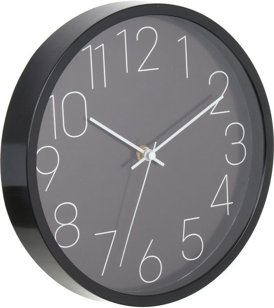 Часы настенные Time 30.5 см черный