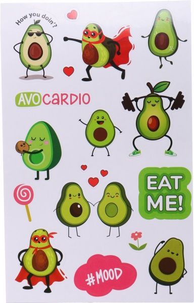 Наліпки клейкі Пригоди авокадо