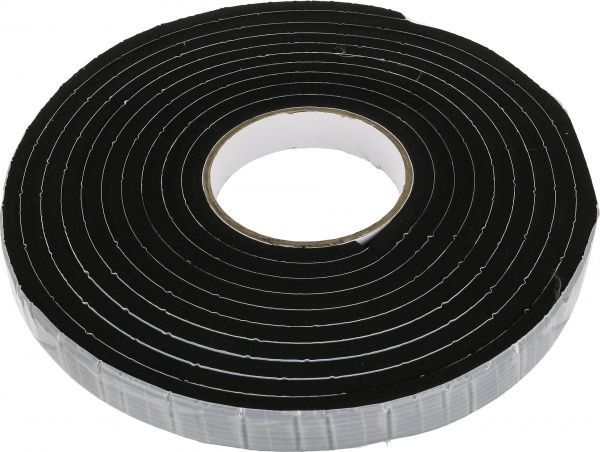 Уплотнитель самоклеящийся прямоугольный Normaizol 8x20 мм 5 м черный 