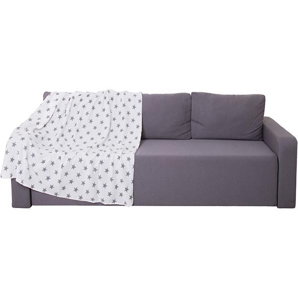 Плед флісовий Underprice Зірки на білому 130x170 см