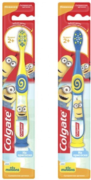 Детская зубная щетка Colgate Миньйоны очень мягкая 1 шт.
