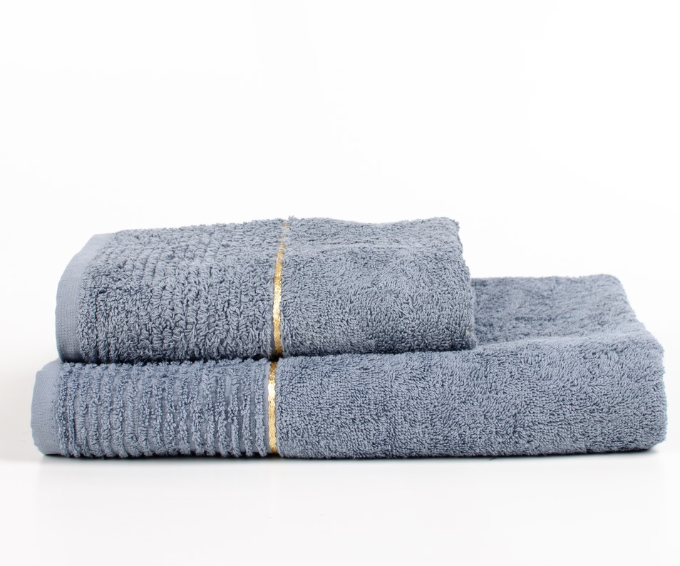 Полотенце махровое GOLD NEW 50x90 см серо-голубой La Nuit