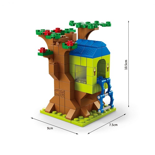 Конструктор SHANTOU YISHENG Домик на дереве 1000 деталей K8832-5