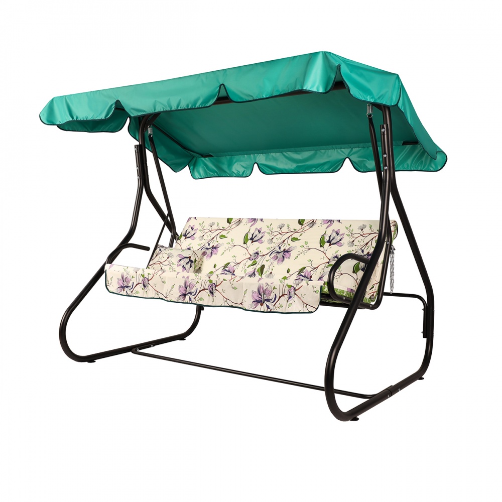 Качели Vitan Бакарди 1710х2110х1470 мм Голубые цветы на белом