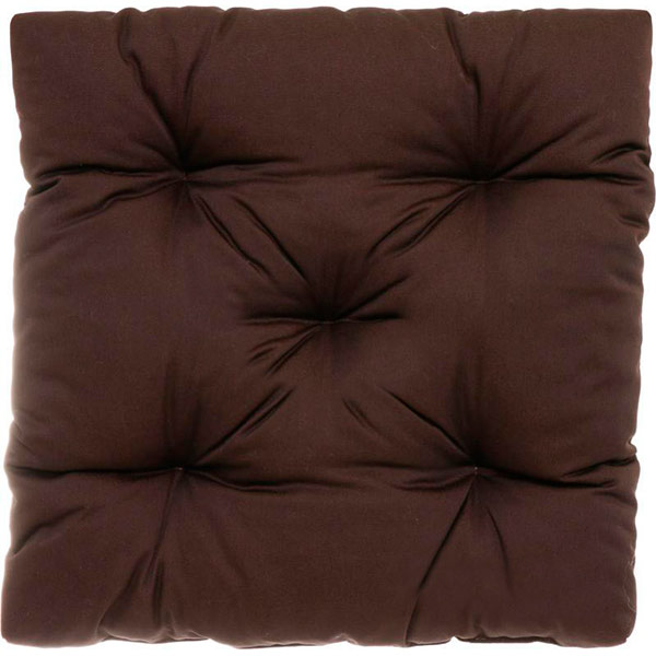 Подушка INDIGO стеганая коричневая 45х45х8см